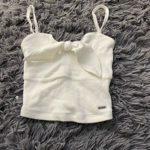 White Hollister tank top